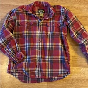 Field & Stream Men's Heavy Flannel Shirt-Size L-Tall